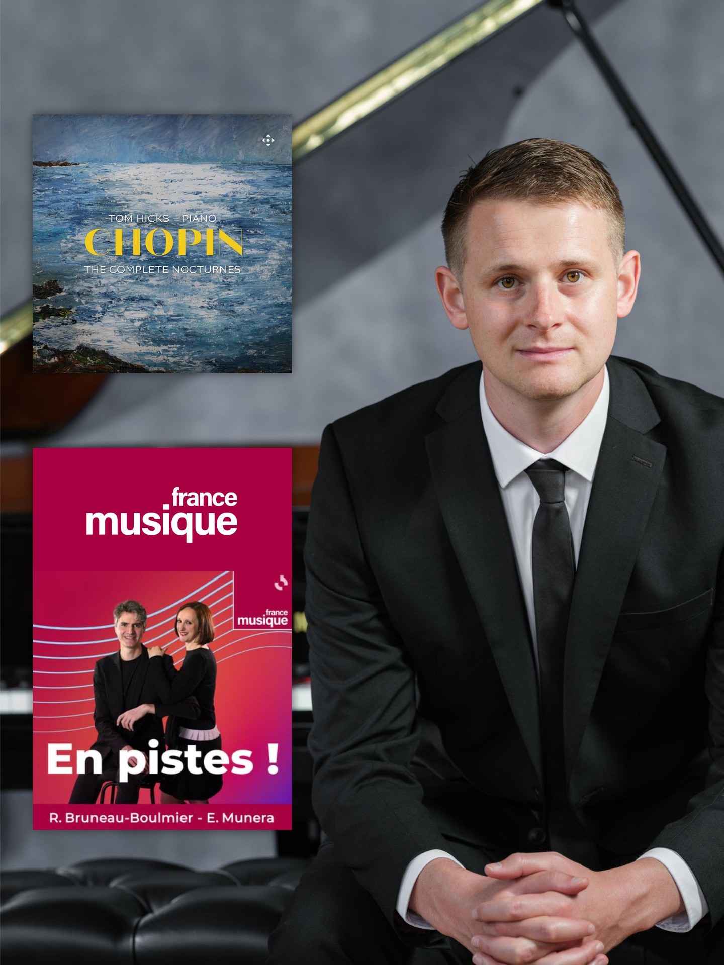 @tomhickspianist' fabulous new Chopin: The Complete Nocturnes album was featured on @radiofrance's @francemusique this morning!